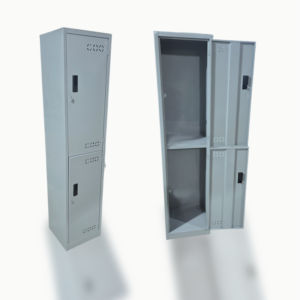 Locker Deportivo 2 puertas color gris