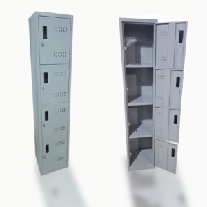 Locker Deportivo 4 puertas Gris