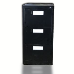 Archivero 3 Gavetas negro vertical