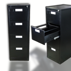 Archivero Negro 4 Gavetas